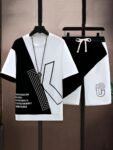 The new men's set for summer 2026 is stylish and cool with 3D printed letters It is lightweight breathable soft and comfortable
